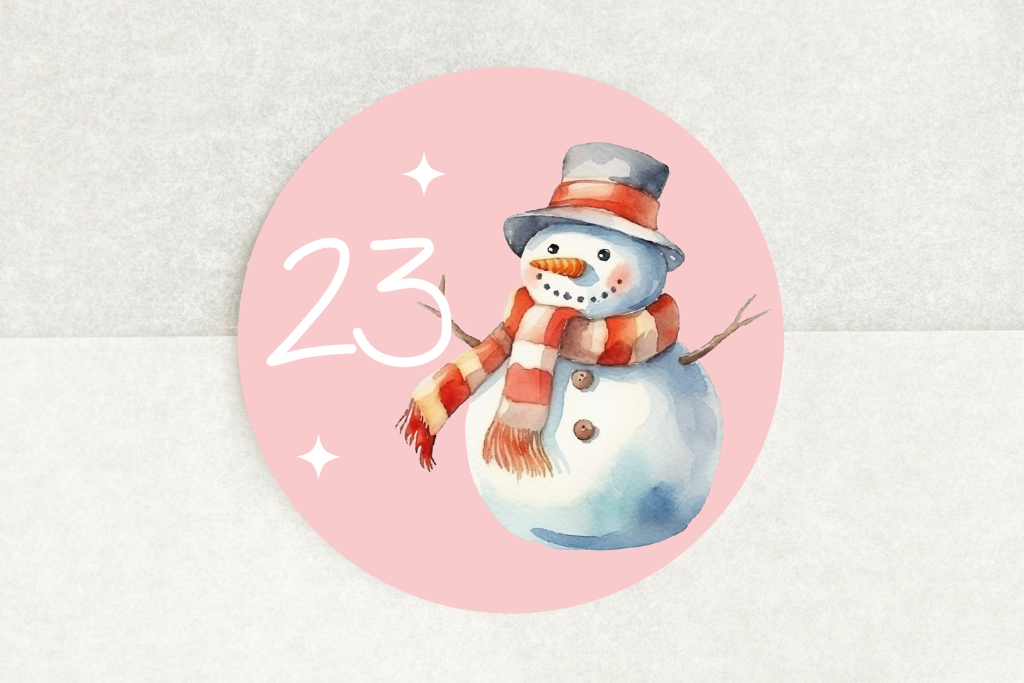 Advent Number Stickers