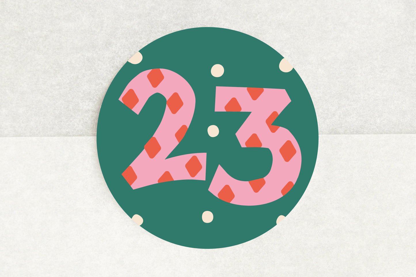 Advent Number Stickers