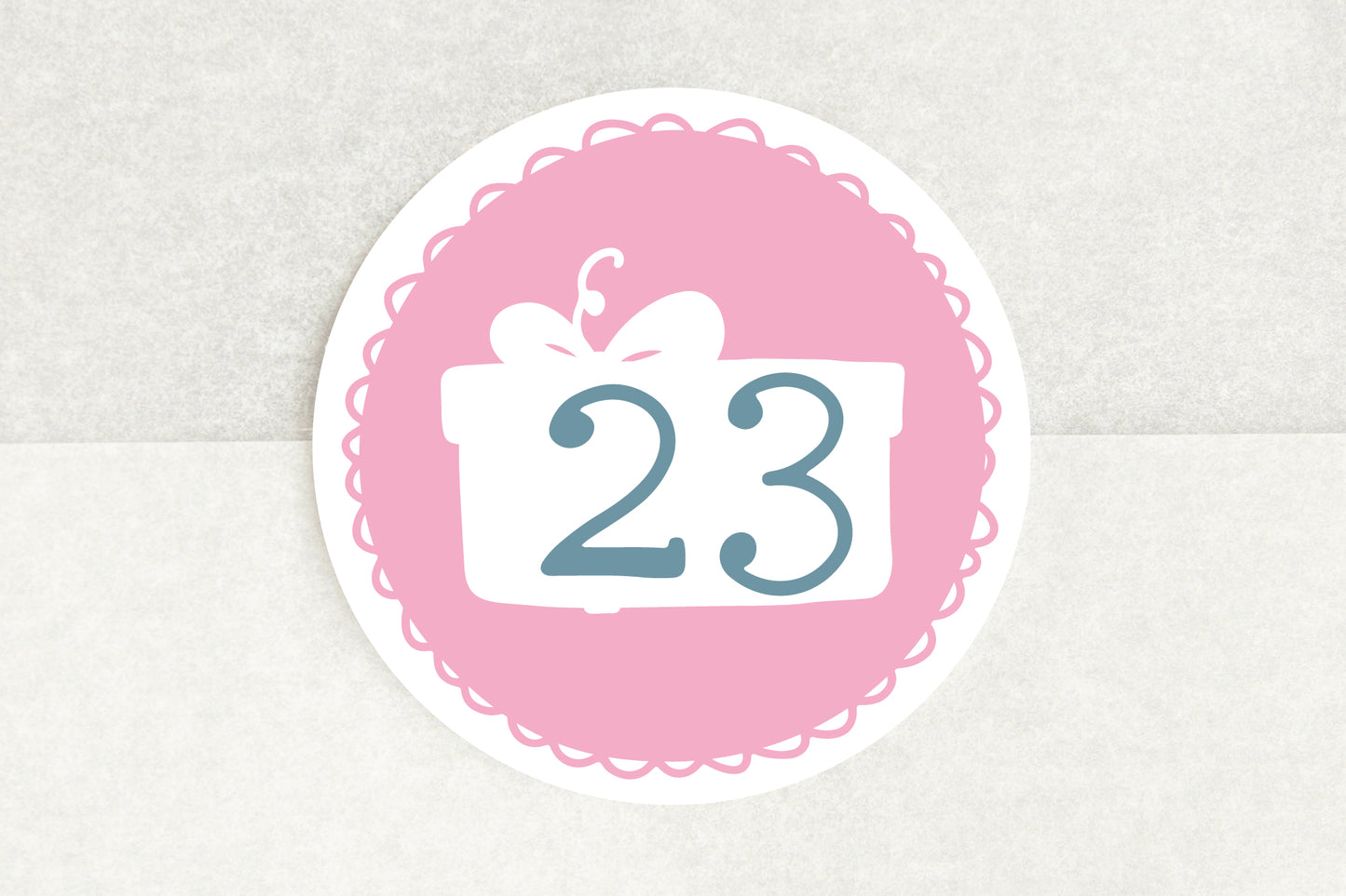 Advent Number Stickers