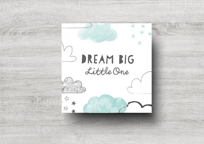 Dream Big Little One / New Baby Card / Blue