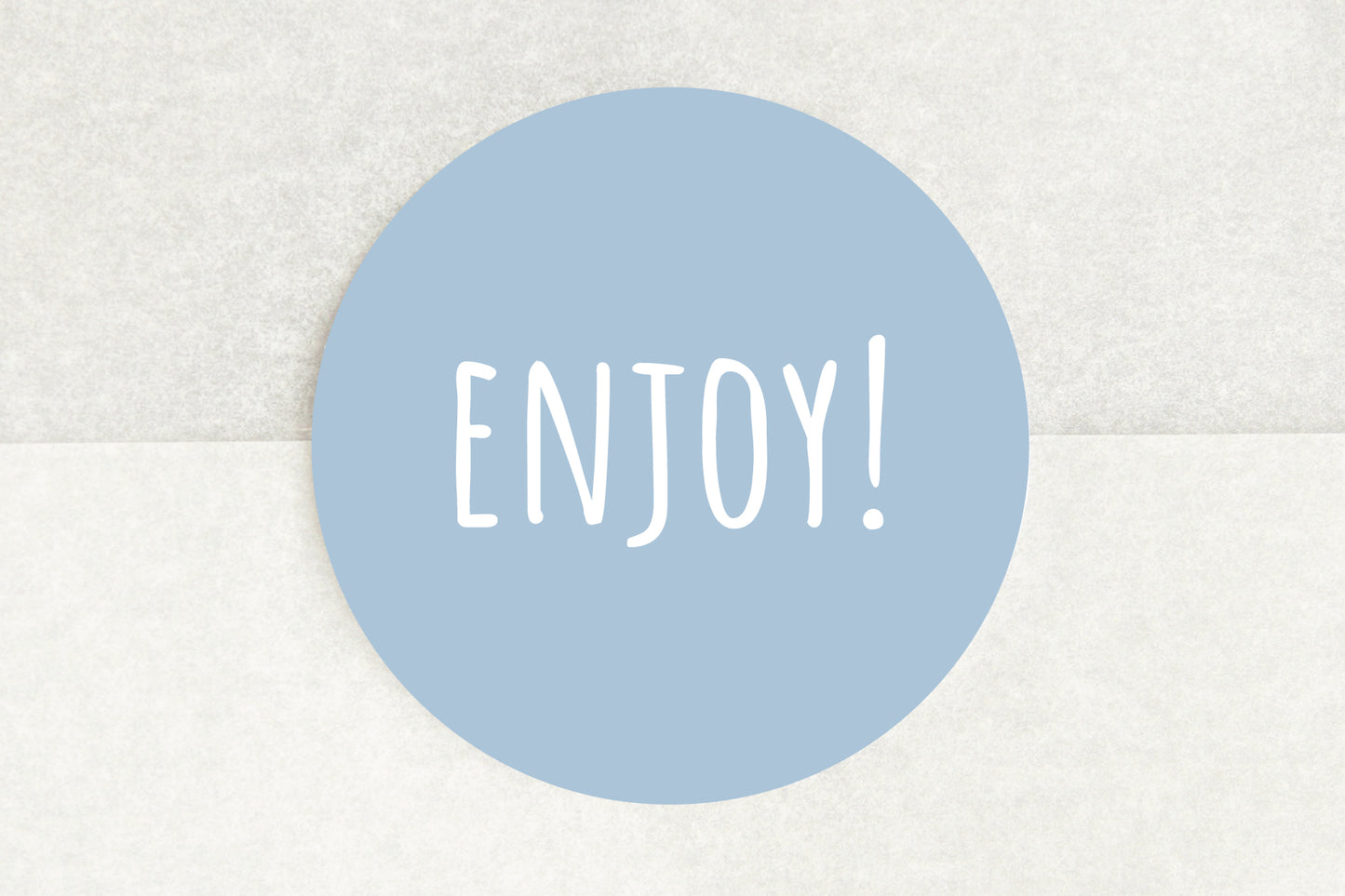 Enjoy! Stickers In Blue - Pack of 35