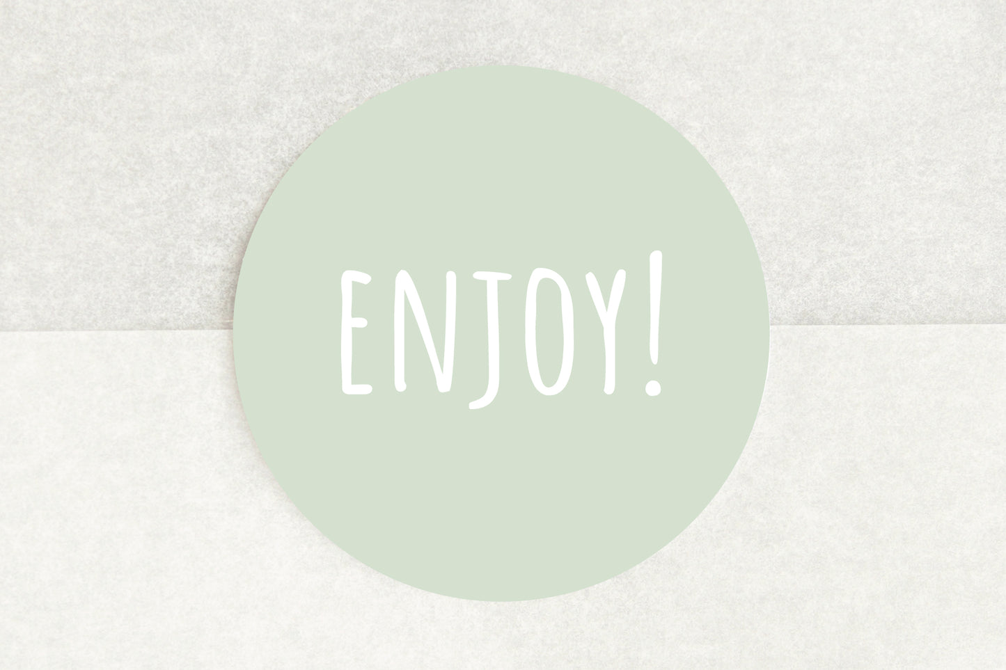 Enjoy! Stickers In Green - Pack of 35