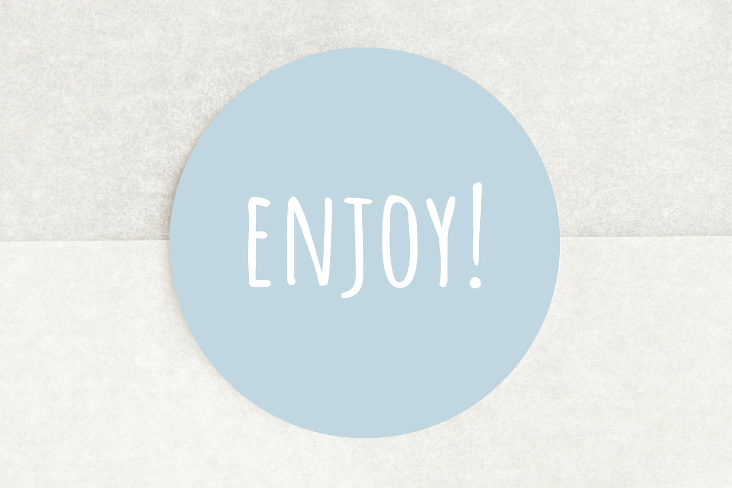 Enjoy! Stickers In Light Blue - Pack of 35