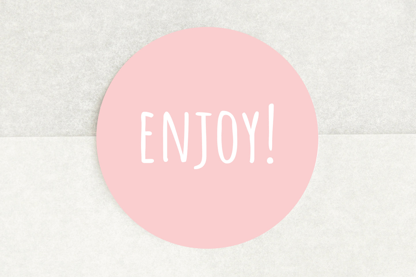 Enjoy! Stickers In Light Pink - Pack of 35