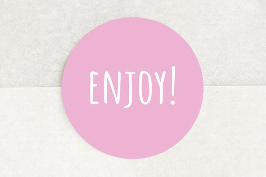 Enjoy! Stickers In Pink - Pack of 35