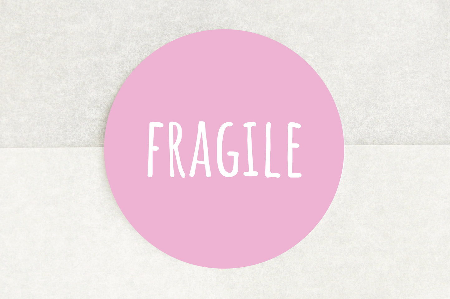 Fragile Stickers In Pink - Pack of 35