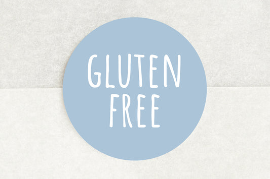 Gluten Free Stickers In Blue - Pack of 35