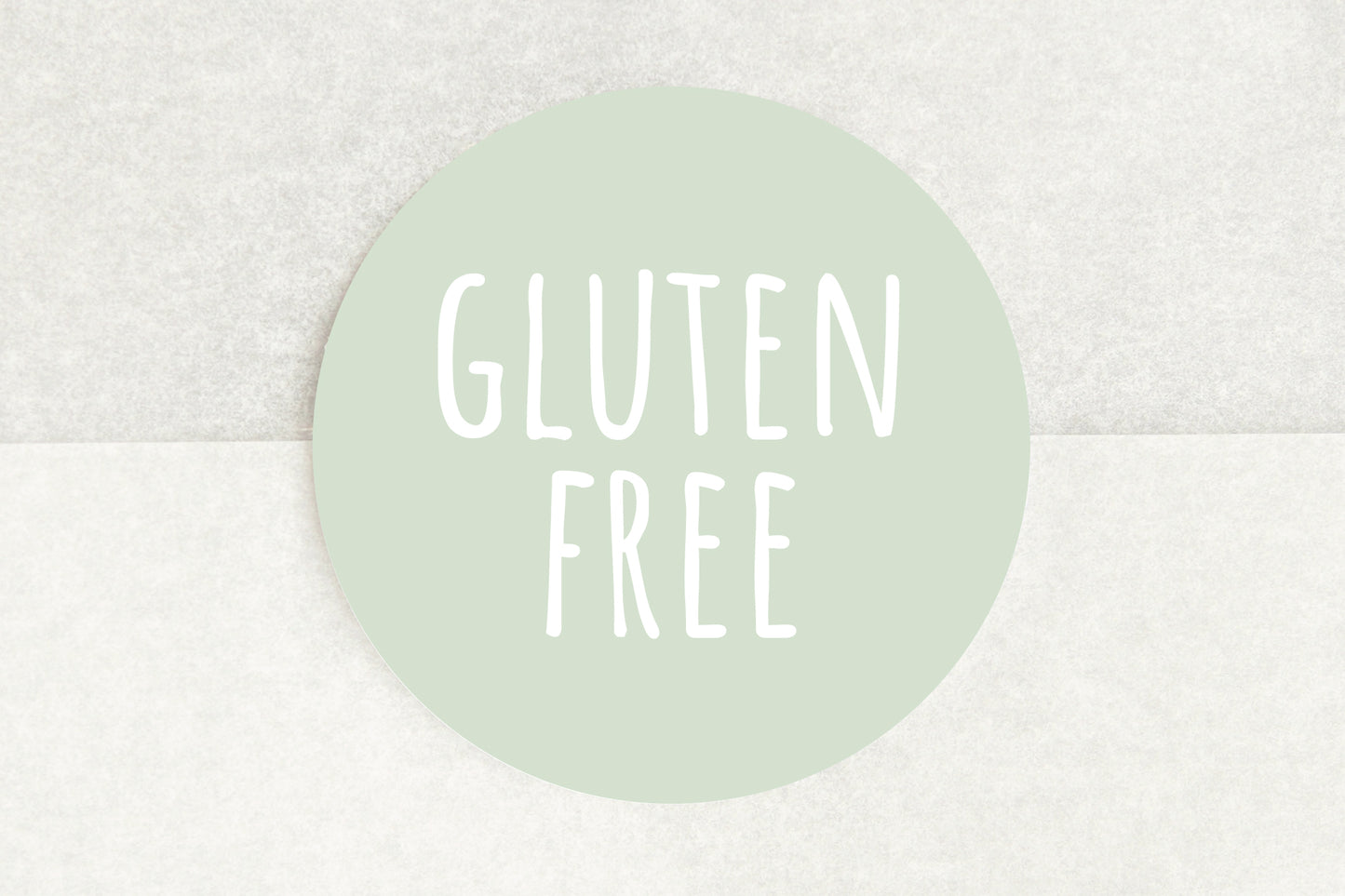 Gluten Free Stickers In Green - Pack of 35