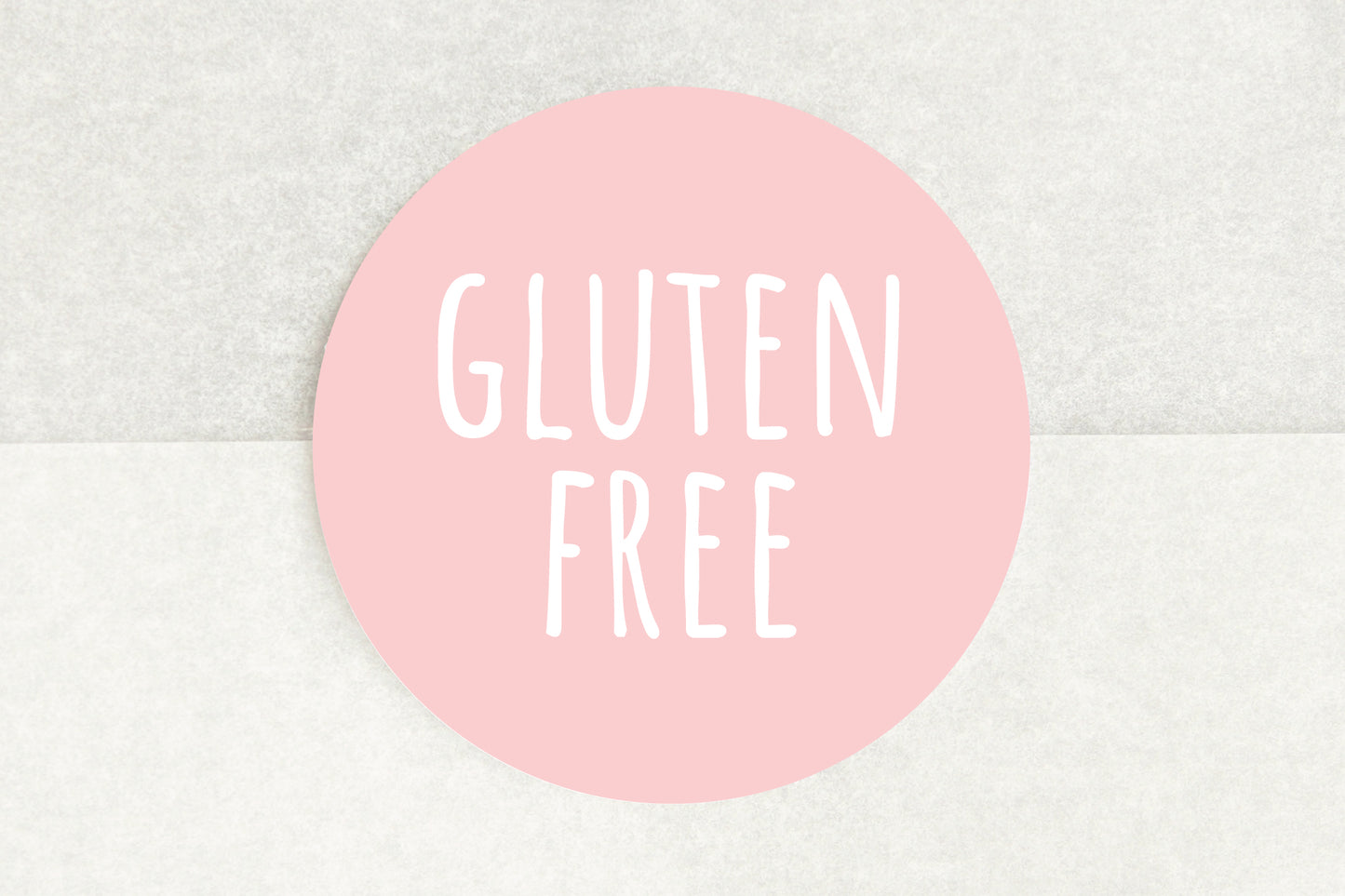 Gluten Free Stickers In Light Pink - Pack of 35