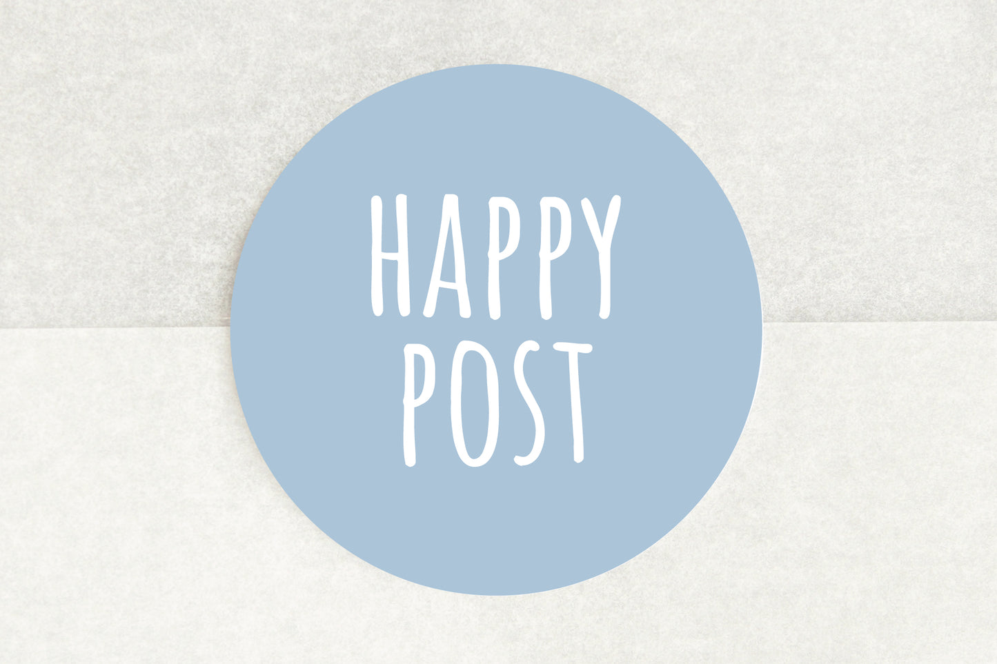 Happy Post Stickers In Blue - Pack of 35