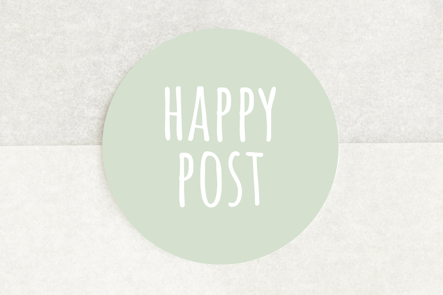 Happy Post Stickers In Green - Pack of 35