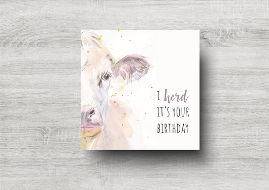 I 'Herd' It's Your Birthday Card