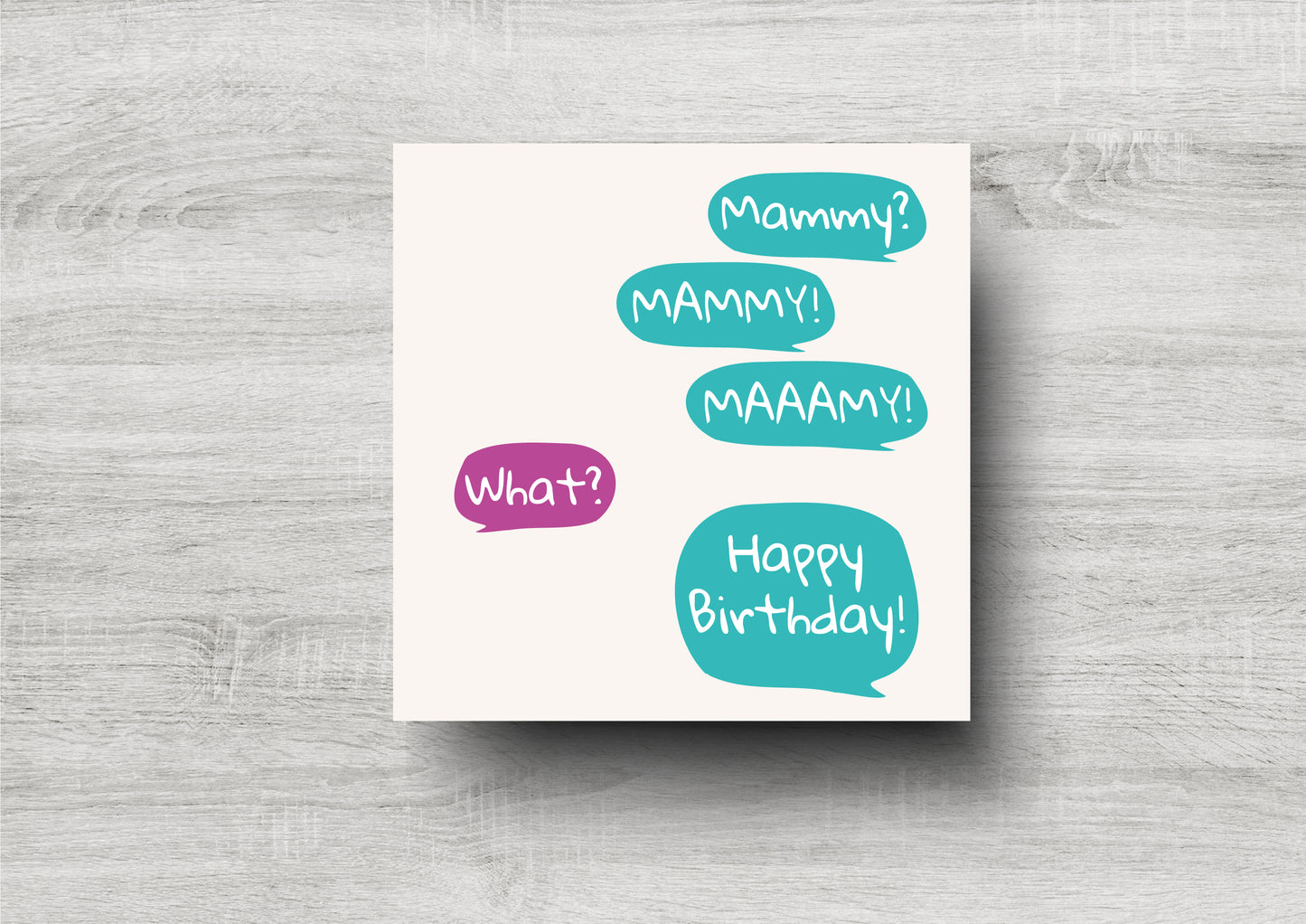 Mammy, MAMMY, MAAAMMY - Happy Birthday - Birthday Card