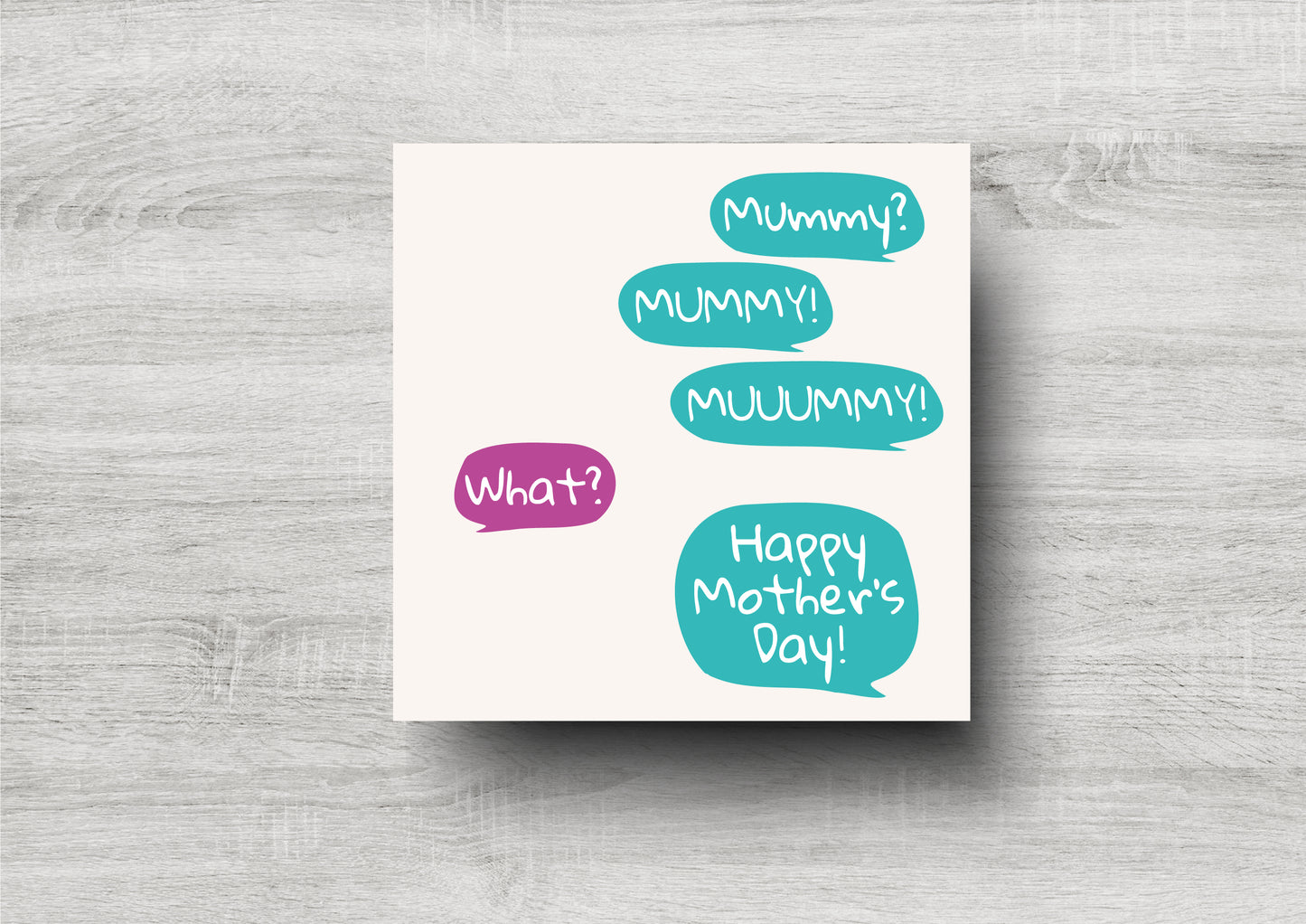 Mummy, MUMMY, MUUUMMY - Happy Mother's Day - Mother's Day Card