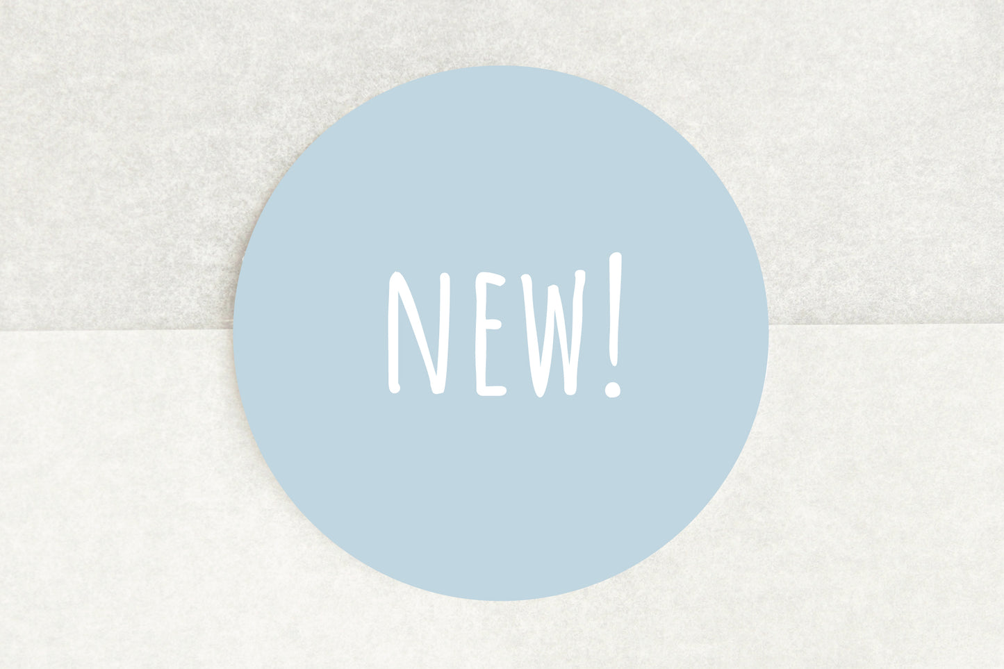 New! Stickers In Light Blue - Pack of 35