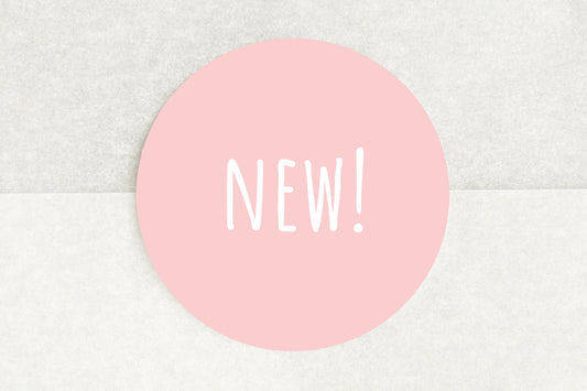 New! Stickers In Light Pink - Pack of 35