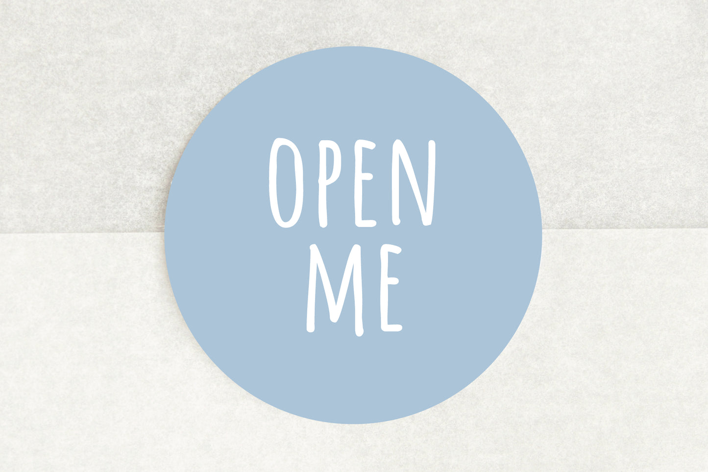 Open Me Stickers In Blue - Pack of 35