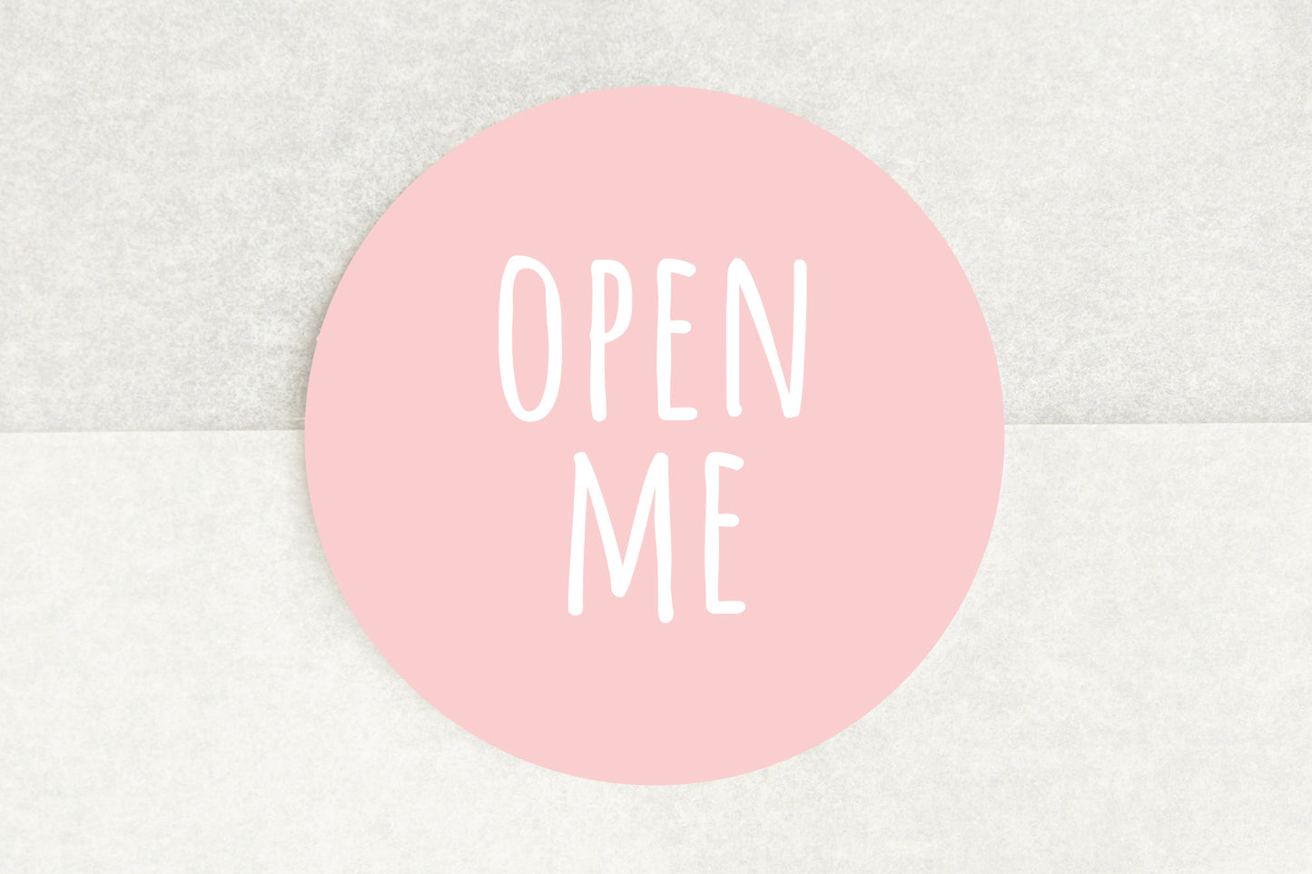 Open Me Stickers In Light Pink - Pack of 35