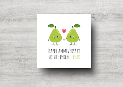 Perfect Pear Anniversary Card