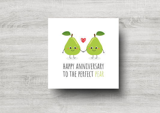 Perfect Pear Anniversary Card