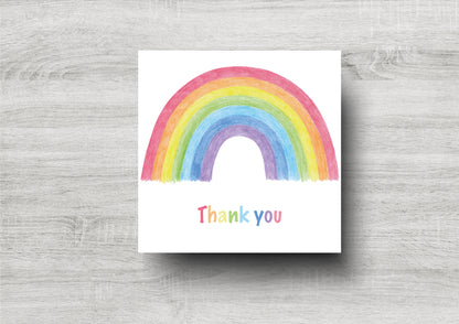 Rainbow Thank You Card