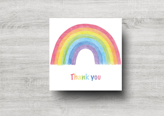 Rainbow Thank You Card