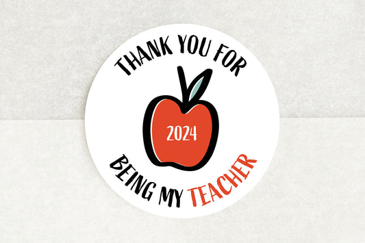 Thank You For Being My Teacher Stickers - Pack of 35