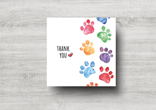 Thank You Card / Vet / Dog Groomer / Pet Sitter / Kennels / Doggy Day Care