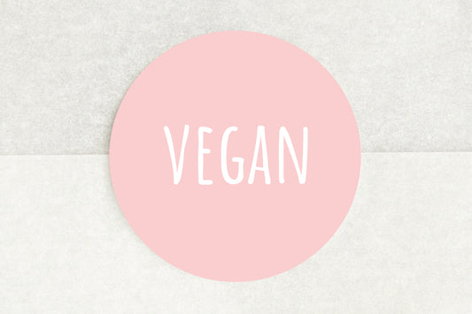 Vegan Stickers In Light Pink - Pack of 35