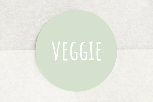 Veggie Stickers In Green - Pack of 35