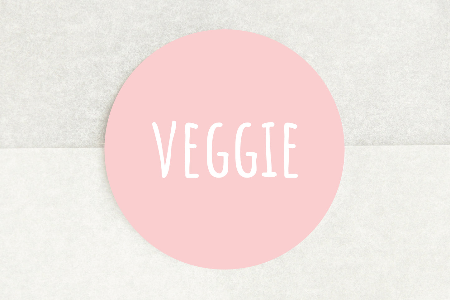 Veggie Stickers In Light Pink - Pack of 35