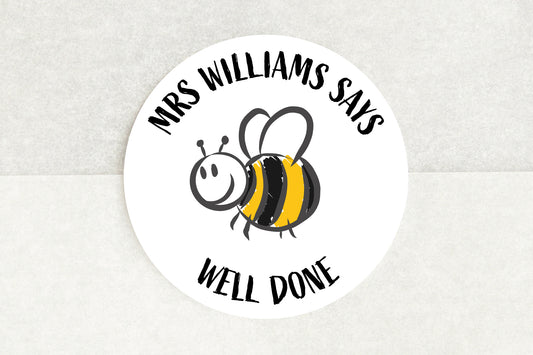 Personalised Well Done Stickers - Pack of 35