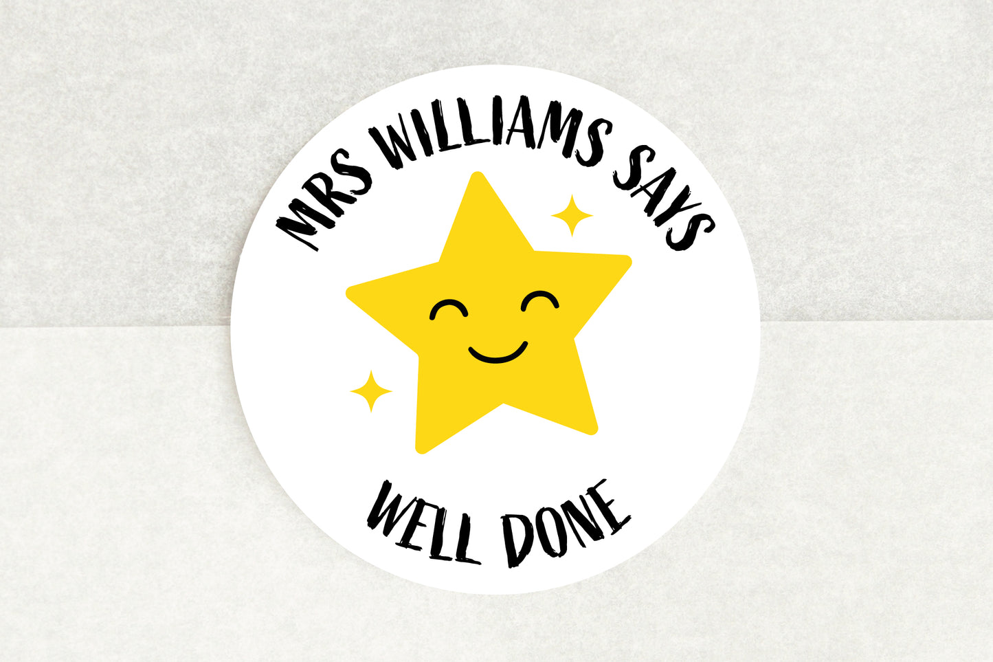 Personalised Well Done Stickers - Pack of 35