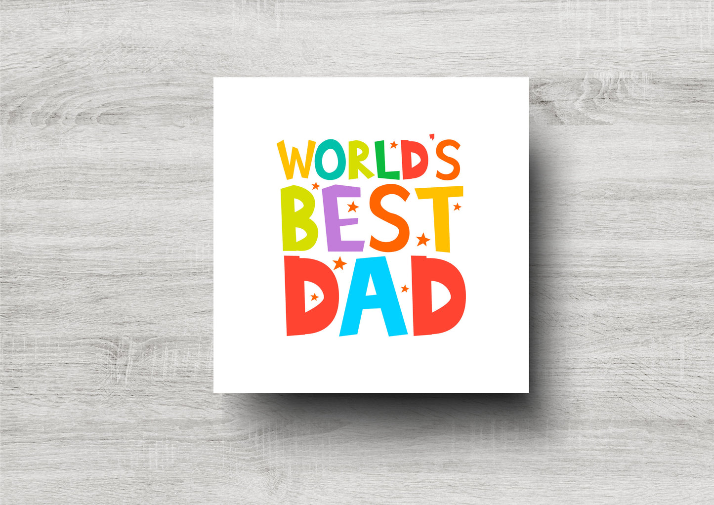 Worlds Best Dad Card