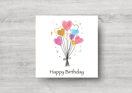 Birthday Balloons Card