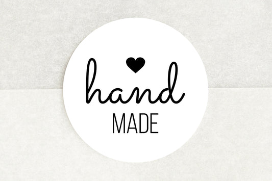 Handmade Stickers In White - Pack of 35