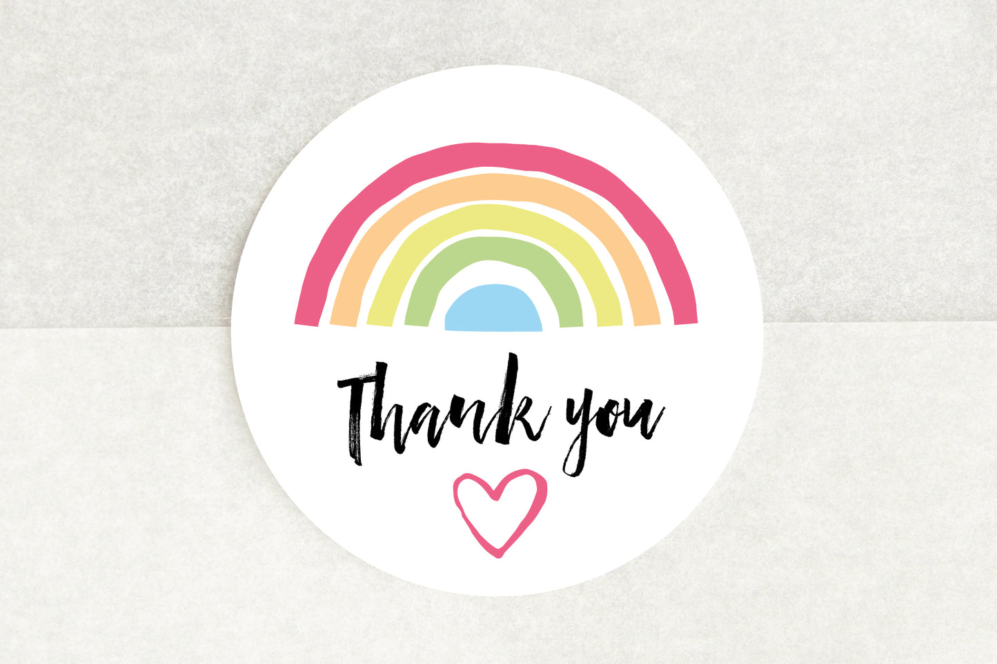 Thank You Rainbow Stickers - Pack of 35