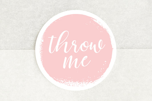 Throw Me Confetti Stickers In Pink - Pack of 35