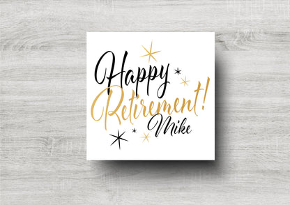 Personalised Happy Retirement Card