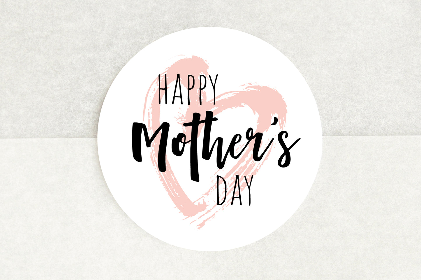 Happy Mother's Day Heart Stickers - Pack of 35